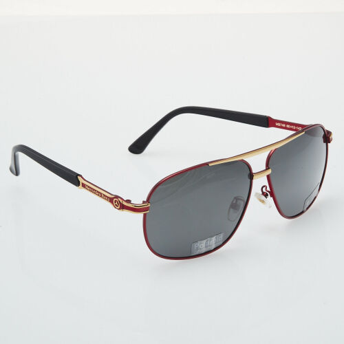 Mercedes Benz Red and Gold Tone Sunglasses