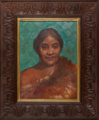 GIROLAMO NERLI Portrait of a Maori Girl