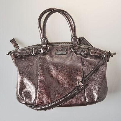 Coach Metallic Leather Bag