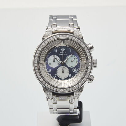Aquamaster Power Series Diamond Chronograph Wristwatch