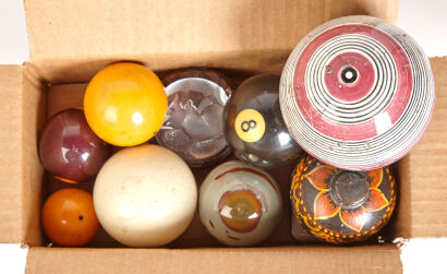 A Mixed Lot of Old Billiard Balls (8 pieces) and similar