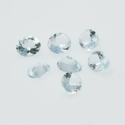 Seven Loose Aquamarine Gemstones