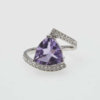 Silver Amethyst Ring