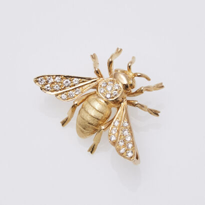 18ct Diamond Brooch / Pendant