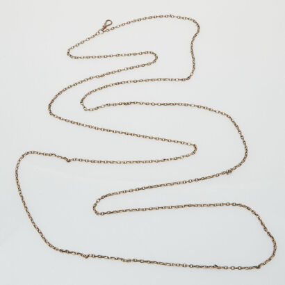 9ct Gold Muff Chain