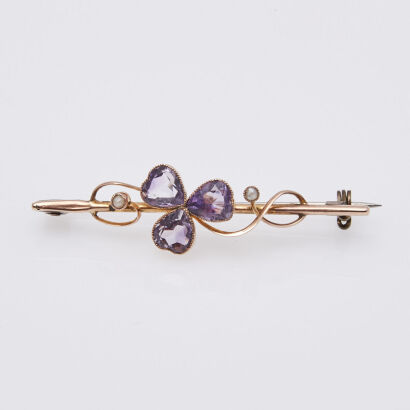 9ct Victorian Bar Brooch