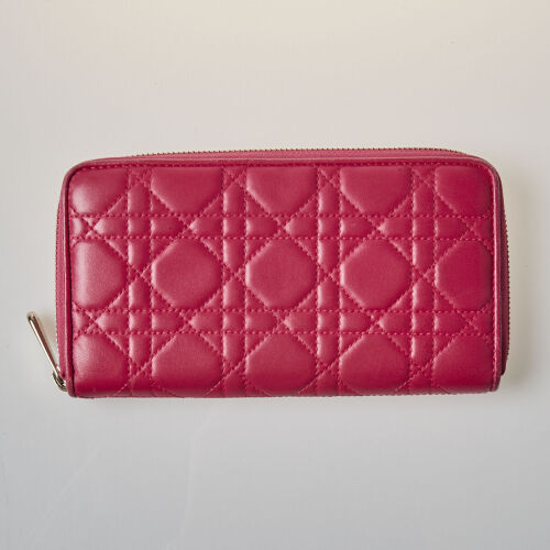 Christian Dior Pink Quilted Wallet