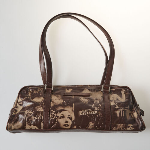 Jean Paul Gaultier Baguette Dietrich Faces Print Bag