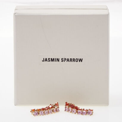 Jasmin Sparrow Sterling Silver Peach Earrings