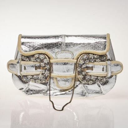 Fendi Metallic Pochette Bag