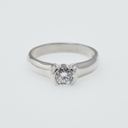 Platinum Diamond Solitaire Ring
