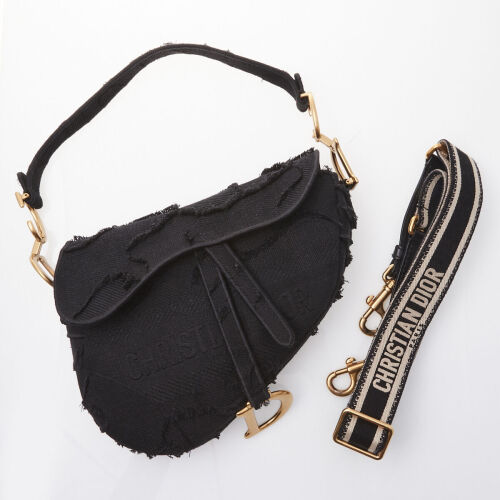 Christian Dior Embroidered Saddle Bag