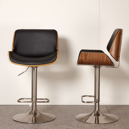 A Pair of Eames Style Bar Stools