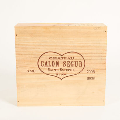 (3) 2008 Chateau Calon-Segur, Saint-Estephe, 1500ml [JR16.5] (OWC)