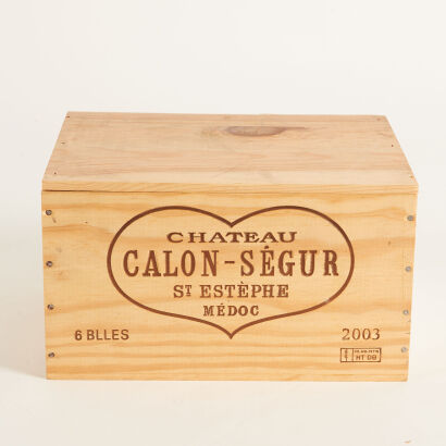 (6) 2003 Chateau Calon-Segur, Saint-Estephe [JR16] [WS95] (OWC)