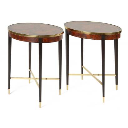 Two Oval Occasional Tables