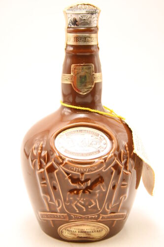 (1) Chivas Royal Salute 21 Year Old Brown Flagon, circa 1980s