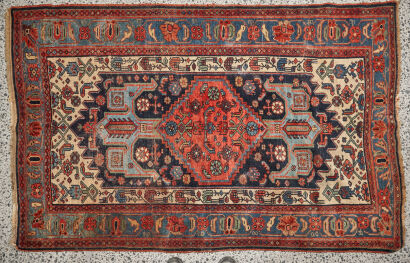 A Hand Knotted Afghan-Kazak Rug