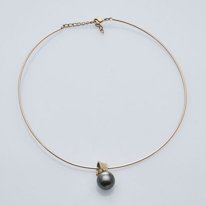 14ct South Sea Pearl and Diamond Necklace