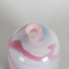 A Pink and Grey Studio Glass Bottle Vase - 2