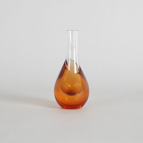 A Small Honey Brown Stem Vase