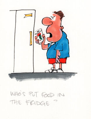 DAVID FLETCHER Who put food in...