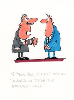 DAVID FLETCHER If your bus is late...