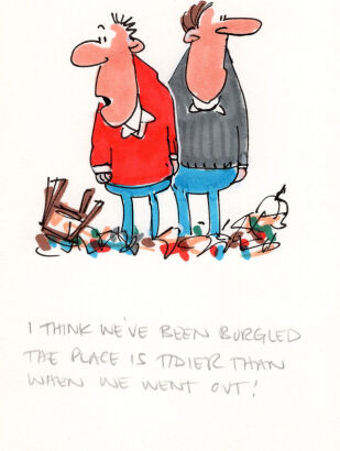 DAVID FLETCHER I think we've been burgled...
