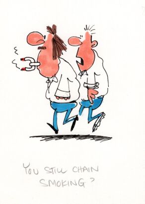 DAVID FLETCHER You still chain smoking?