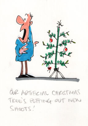 DAVID FLETCHER Our artificial Christmas tree...