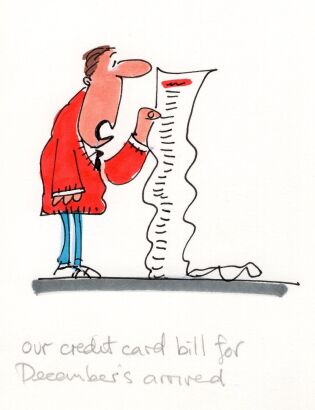 DAVID FLETCHER Our credit card bill...