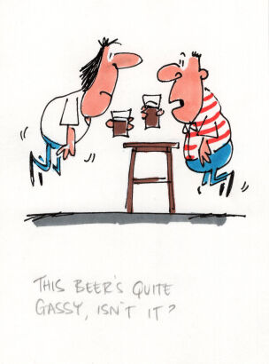 DAVID FLETCHER This beer's quite gassy...
