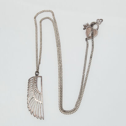 Zoe & Morgan Wing Pendant Necklace