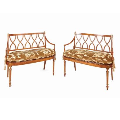 Two Finely Detailed Settees