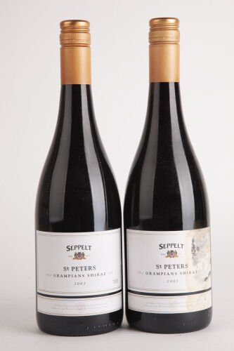 (2) 2005 Seppelt St Peter Shiraz, Grampians (BSL) (STOL)