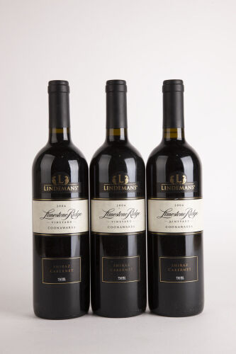 (3) 2004 Lindemans Limestone Ridge Shiraz Cabernet, Coonawarra (STOL)