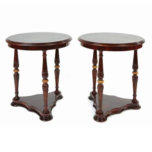 Two Circular Side Tables