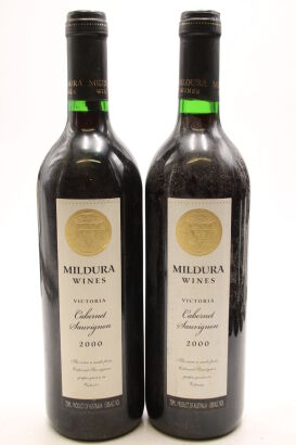 (2) 2000 Mildura Cabernet Sauvignon, Victoria