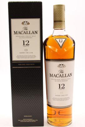 (1) Macallan 12 Year Old Sherry Oak Single Malt Scotch Whisky 700ml, 40% alc (GB)