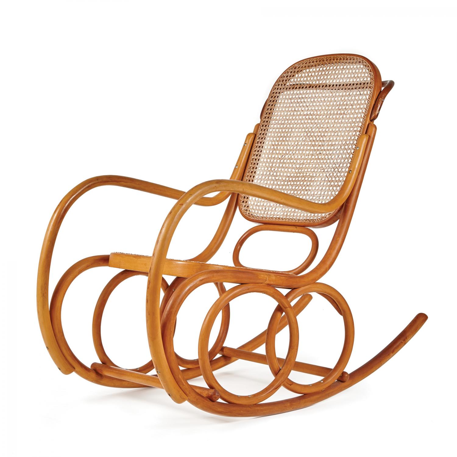 A Caned Bentwood Rocking Chair C. 1900 - Price Estimate: $500 - $700