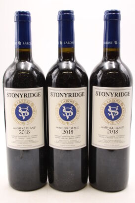 (3) 2018 Stonyridge Vineyard Larose, Waiheke