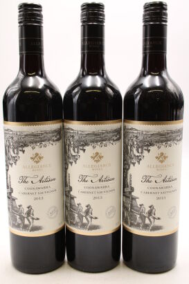 (3) 2013 Allegiance Wines The Artisan Cabernet Sauvignon, Coonawarra