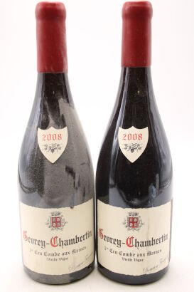 (2) 2008 Domaine Fourrier La Combe Aux Moines Vieilles Vignes, Gevrey-Chambertin Premier Cru