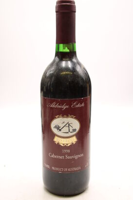 (1) 1998 Aldridge Estate Cabernet Sauvignon, Griffith