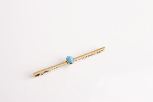 15ct Gold and Turquoise Brooch