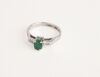 18ct White Gold and Emerald Ring