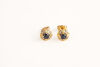 A Pair of 18ct Sapphire and Diamond Cluster Earrings