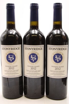 (3) 2012 Stonyridge Vineyard Larose, Waiheke Island