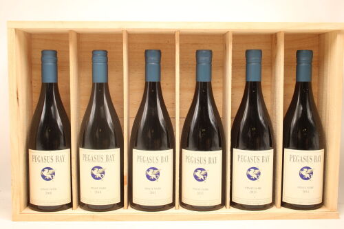 (1) Vertical Vintage 2009-2014 Pegasus Bay Pinot Noir (Six bottles sold as one Lot)