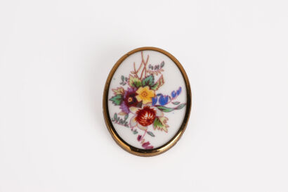 A Royal Worcester Brooch